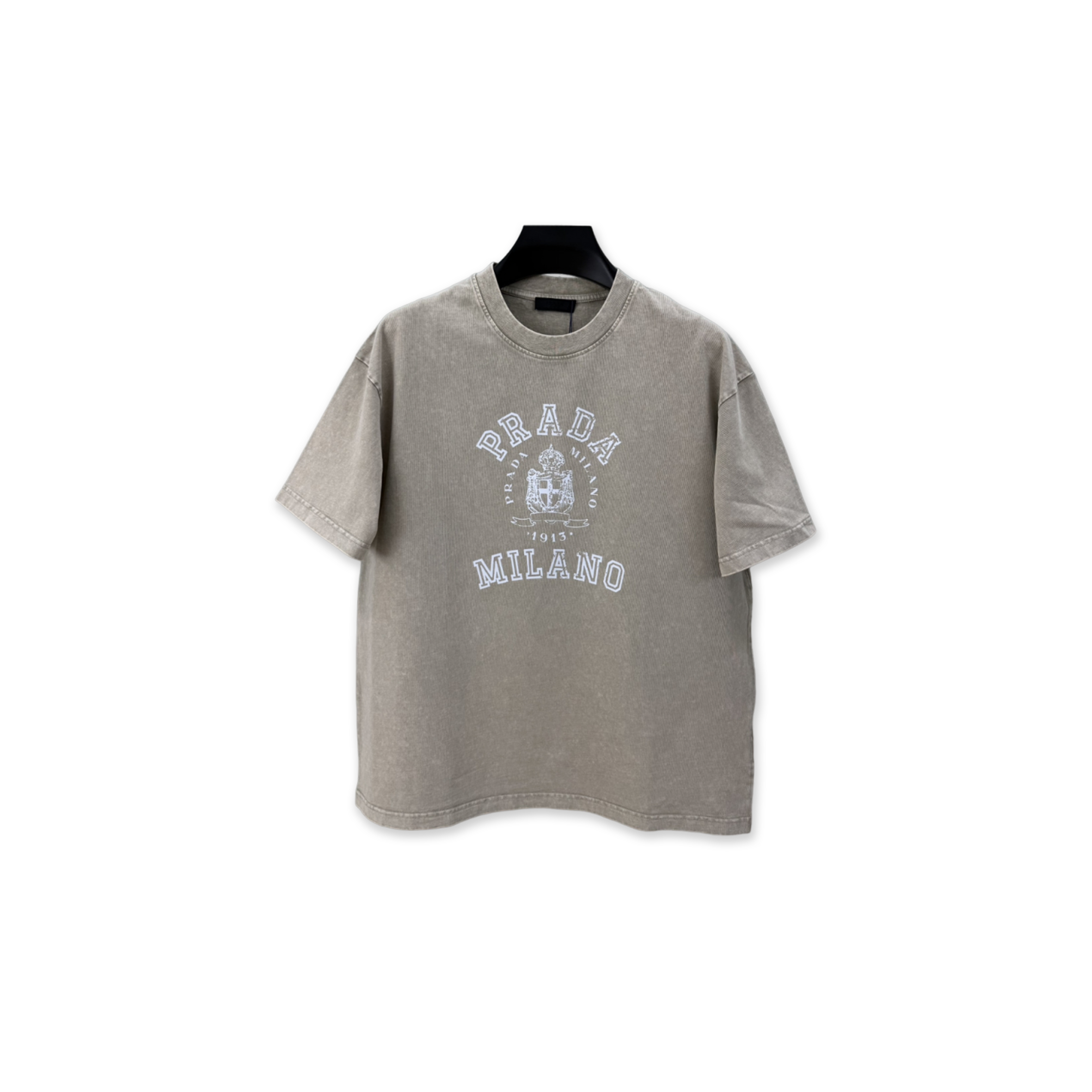 PRADA PRINTED JERSEY T-SHIRT